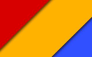 Картинка абстрактные, синие, красые, дизайн, цветные, желтые, материал, плоские