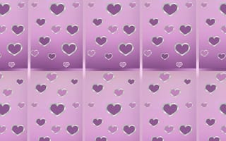 Картинка silver hearts 12, абстрактные, дизайн, сердце, серебряные