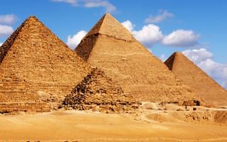 Картинка camel, the pyramids, песок, египет, пустыня, африка, пирамида, египетский, пирамиды