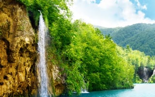 Картинка hd, природа, водопад