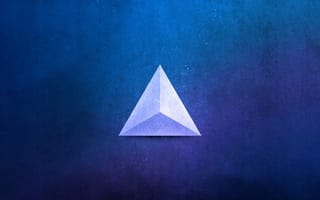 Картинка the light triangle, абстрактные, цветные, свет, треугольник