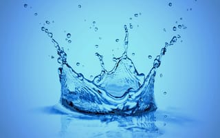 Картинка aqua splash, синие, вода, капли, брызги, аква