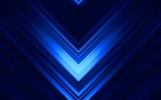 Картинка v lights, абстрактные, синие, огни