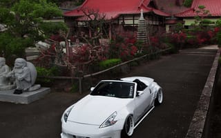 Картинка nissan, машины, белые, ниссан, тюнинг