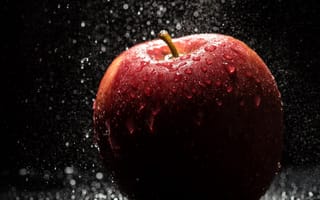 Картинка apple, красые, эпл, милые, капли