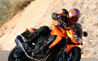 Картинка kawasaki z750, naranja, мото, кавасаки