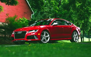 Картинка audi, rs7, красые, машины, ауди