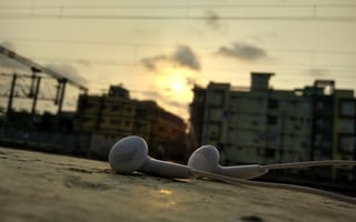 Картинка android, earphone, royal, милые, андроид, музыка, солнце