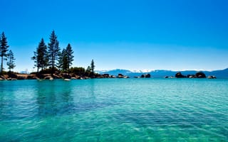 Картинка природа, синие, крутые, море