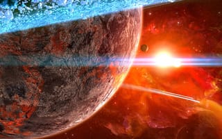 Картинка природа, звезды, планета