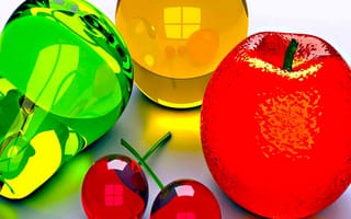 Картинка фрукты, кристалл