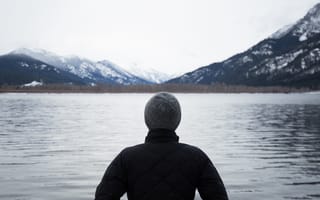 Картинка discover, found, self, discovering self, абстрактные, одиночество, озеро, горы