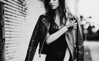 Картинка nick, rocker, victorious, victoria justice, черные, темные, белые, кожа, справедливость