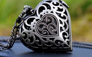 Картинка love, necklace, pendant, любовь, сердце, романтика