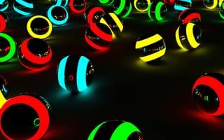 Картинка 3d, glow sphere, абстрактные, 3д, мяч, светящиеся, сфера