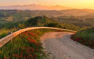 Картинка mountans, природа, дорога, удивительные, эпичные