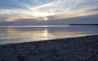 Картинка belize sunrise, placencia belize, море, восход