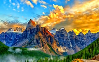 Картинка national park, banff national park, природа, горы, парк, канада, национальная