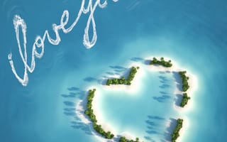 Картинка love, love island, любовь, абстрактные, природа, пейзаж, вид, остров