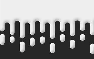 Картинка drip, driplo white, абстрактные, черные, темные, белые, серые, рисунки, капли