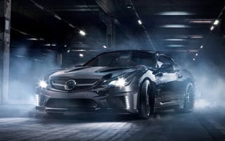Картинка mercedes, машины, темные, мерседес, дрифт