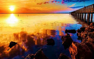 Картинка природа, закат