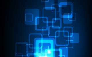 Картинка абстрактные, синие, свет