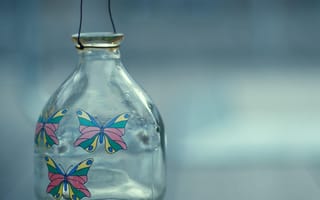 Картинка bank, бабочки, стекло, узоры