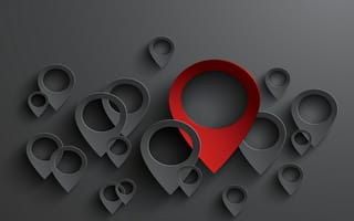 Картинка 3d, redblack, абстрактные, черные, красые, 3д, формы