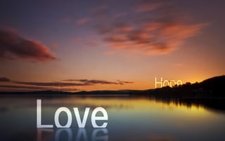Картинка love, peace hope, peace love hope, любовь, прекрасные, закат, мир, надежда