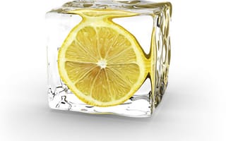 Картинка ice cube2, лед, куб, лимон
