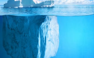 Картинка iceberg, вода, зима, снег, лед