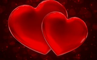 Картинка love, valentine hearts, любовь, красые, сердце, романтика, валентинка