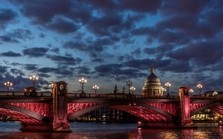 Картинка thames, река, мост, англия, лондон, британия