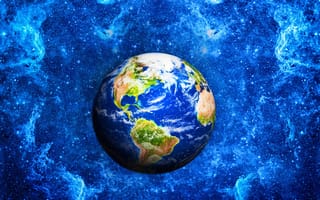 Картинка абстрактные, природа, космос, звезды, земля, планета