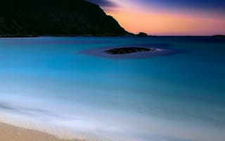 Картинка peaceful sunset, природа, море, закат, красота, спокойные