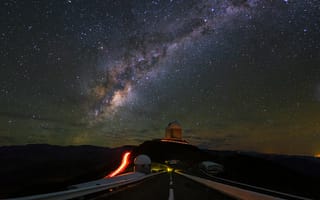 Картинка небо, ночь, космос, звезда, дорога, путь