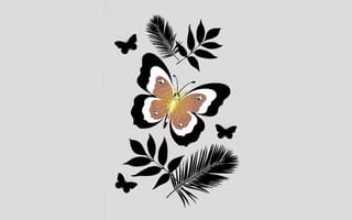 Картинка butterfly 2, природа, дизайн, бабочки