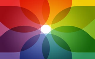 Картинка apple, ios, абстрактные, цветные, эпл, цветение