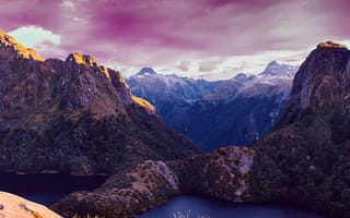 Картинка пейзаж, горы, озеро