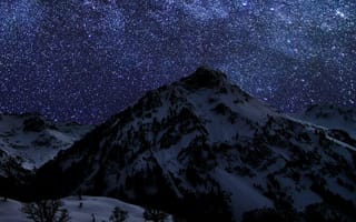 Картинка snowfall, snow fall, ночь, снег, осень