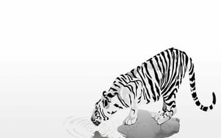 Картинка 2160x1920, abstract tiger, абстрактные, тигр