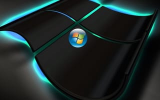 Картинка windows, логотипы, светящиеся