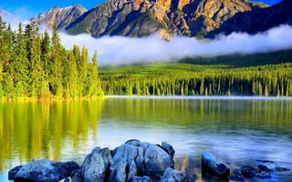 Картинка природа, пейзаж, горы, озеро