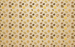 Картинка fall pattern, природа, шаблон, оранжевые, осень, листья, времена года