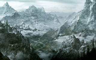 Картинка elder scrolls, fus ro dah, skyrim 2, пейзаж, мир, скайрим