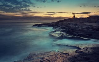 Картинка sony, xperia, blue fog, синие, пейзаж, сони, туман