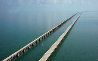 Картинка endless path, вода, море, дорога, океан, мост, путь