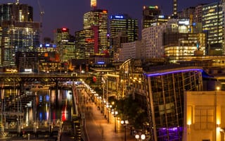 Картинка sydney, огни, города, австралия
