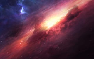 Картинка galaxy, supernova, галактика, космос, звезда